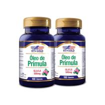Óleo de Prímula GLA/LA 500 mg Vitgold Kit 2x 100 cápsulas