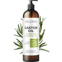 Óleo de Rícino 100% Natural para Crescimento Capilar - 240ml com Alecrim