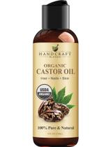 Óleo de Rícino 100% Puro e Orgânico - 120ml - Mistura Artesanal para Cabelos
