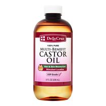 Óleo de rícino De La Cruz 100% puro, expulsor prensado 240mL