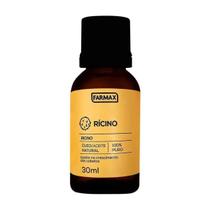 Óleo de Rícino Farmax 30ml 100% Puro: Crescimento, Maciez e Hidratação Capilar