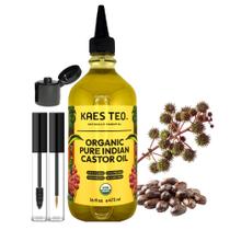 Óleo de rícino Kaes Teo 100% orgânico para estômago, rosto e cabelo 480 ml