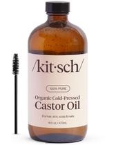 Óleo de rícino Kitsch orgânico 100% puro USDA orgânico 480ml