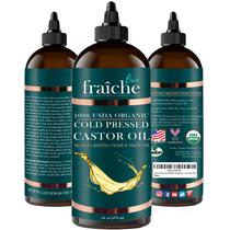 Óleo de rícino Live Fraiche orgânico sem hexano 473ml para cabelo Óleo de rícino Live Fraiche orgânico sem hexano 473ml para cabelo