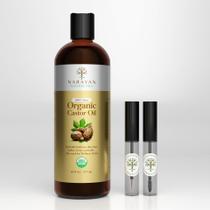 Óleo de rícino Narayan Organic 473 ml USDA prensado a frio natural Óleo de rícino Narayan Organic 473 ml USDA prensado a frio natural