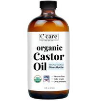 Óleo de Rícino Orgânico C CARE - 100% Puro, Prensado a Frio e Não Refinado Óleo de Rícino Orgânico C CARE - 100% Puro, Prensado a Frio e Não Refinado