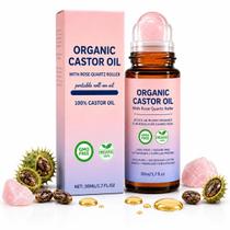Óleo de Rícino Orgânico Uobafair 50ml Roll On Quartzo Rosa Óleo de Rícino Orgânico Uobafair 50ml Roll On Quartzo Rosa
