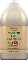 Óleo de rícino Piping Rock 1890ml prensado a frio sem hexano