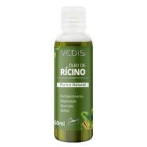 Óleo de Rícino Vedis 100% Puro 60ml - Cresce e Fortalece Cabelos