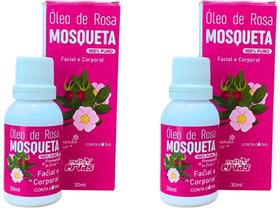 ÓLEO DE ROSA MOSQUETA 30ml 100% PURO DEMAZON 2un