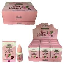 óleo de rosa mosqueta puro clareamento facial kit caixa com 12 unidades atacado revenda
