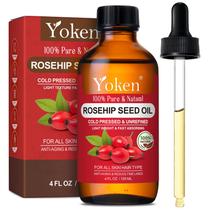 Óleo de Rosa Mosqueta Yoken 120ml - 100% Puro para Rosto, Pele e Cicatrizes