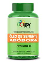 Óleo De Semente De Abóbora 1000mg Original 100% Puro Stay Well - 60 cap.