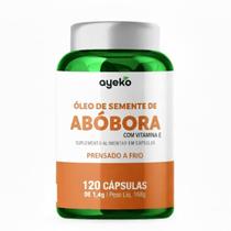 Óleo de Semente de Abóbora com Vitamina E Prensado a Frio 120caps Ayeko