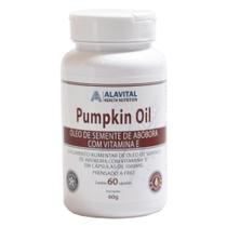 Óleo de semente de Abóbora com Vitamina E (Pumpkin Oil) 60 Cápsulas - Alavital