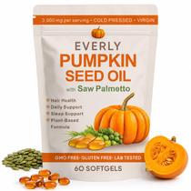 Óleo de Semente de Abóbora EverIy 180 cápsulas moles com Saw Palmetto Óleo de Semente de Abóbora EverIy 180 cápsulas moles com Saw Palmetto