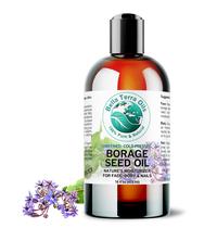 Óleo de semente de borragem orgânica Bella Terra Oils 473 ml com GLA