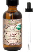 Óleo de semente de gergelim orgânico dos EUA, não torrado, não refinado, 60 ml Óleo de semente de gergelim orgânico dos EUA, não torrado, não refinado, 60 ml