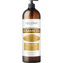 Óleo de semente de gergelim Velona 946ml Pure Refined Expeller Prensado Óleo de semente de gergelim Velona 946ml Pure Refined Expeller Prensado