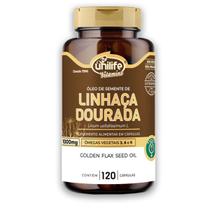 Óleo de Semente de Linhaça Dourada Unilife 1000mg 120 Cápsulas Óleo de Semente de Linhaça Dourada Unilife 1000mg 120 Cápsulas