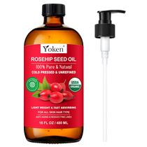 Óleo de Semente de Rosa Mosqueta Orgânico Yoken 480 ml Prensado a Frio