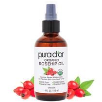 Óleo de semente de rosa mosqueta PURA D'OR 120mL 100% puro prensado a frio
