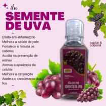 Oleo de semente de uva -130ml- corporal e capilar -viva mais