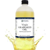 Óleo de semente de uva natural prensado a frio virgem 946 ml 100% puro Óleo de semente de uva natural prensado a frio virgem 946 ml 100% puro