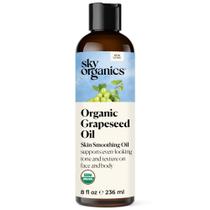 Óleo de semente de uva Sky Organics 100% puro e prensado a frio 240 mL