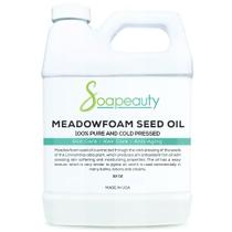 Óleo de semente Meadowfoam Soapeauty prensado a frio, não refinado, 960 ml Óleo de semente Meadowfoam Soapeauty prensado a frio, não refinado, 960 ml