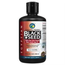 Óleo de semente preta Amazing Herbs Egyptian 946 ml sem glúten Óleo de semente preta Amazing Herbs Egyptian 946 ml sem glúten