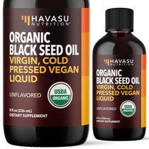 Óleo de semente preta HAVASU NUTRITION orgânico 240 mL sem sabor