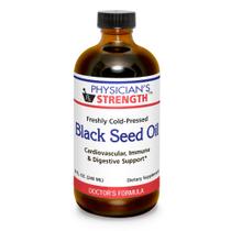 Óleo de semente preta Physician's Strength 240 ml apoia a saúde
