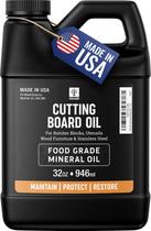 Óleo de tábua de corte Mevell Food Grade Mineral Oil 946ml EUA Óleo de tábua de corte Mevell Food Grade Mineral Oil 946ml EUA