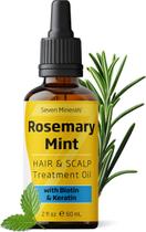 Óleo de tratamento capilar Seven Minerals Rosemary com biotina 60mL Óleo de tratamento capilar Seven Minerals Rosemary com biotina 60mL
