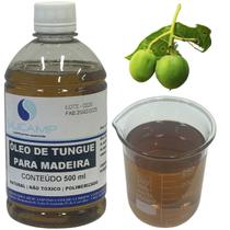 Óleo De Tungue Polimerizado Impermeabilizar Madeiras 500 Ml