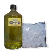 Óleo de unção Mirra 1 litro - pacote com 10 frasconete Óleo de unção Mirra 1 litro - pacote com 10 frasconete