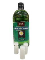 Óleo de Unção Nardo 1 Litro + 100 Flaconetes de 5ml Transparente