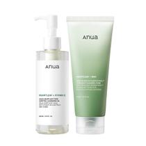 Óleo e espuma de limpeza Double Cleanser Duo ANUA Heartleaf Pore Control