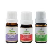 Óleo Essencial 100% Puro Antiacne Melaleuca Lavanda Gerânio