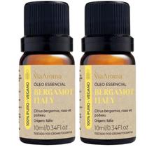 Óleo Essencial Bergamot Italy 10 Ml - Bergamota - Via Aroma 2 Unidades