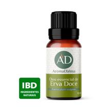 Óleo Essencial De Erva Doce (Funcho) 100% Puro - 10ml - Ideal Para Difusor, Aromaterapia e Cuidados Com o Corpo I Herbáceo e Floral I Aroma D'alma
