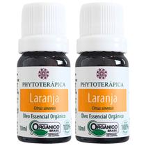 Óleo Essencial De Laranja 10ml Orgânico - Phytotérapica (puro) - Kit 2 Unidades