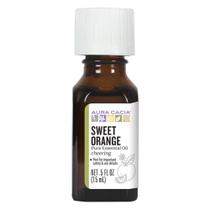 Óleo essencial de laranja doce (citrus sinensis) 0,5 fl oz por Aura Cacia (pacote com 2)