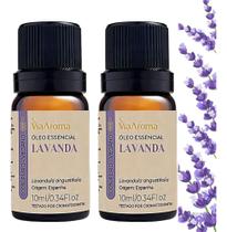 Óleo Essencial De Lavanda 100% Puro Via Aroma 2unidades Calmante Relaxante