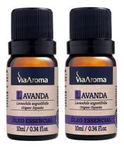 Óleo Essencial de Lavanda 100% Puro Via Aroma 2unidades