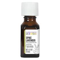 Óleo essencial de lavanda, espiga (lavandula latifolia) 0,5 fl oz por Aura Cacia (pacote com 4)