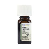 Óleo Essencial de Lavanda Francesa Orgânico Aura Cacia - 0,25 oz (6 Unidades)