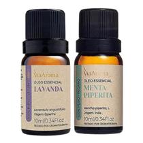 Oleo Essencial De Lavanda + Menta Piperita Pura Via Aroma