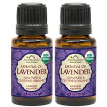 Óleo essencial de lavanda orgânica dos EUA, 15 ml, 100% puro, 2 pacotes Óleo essencial de lavanda orgânica dos EUA, 15 ml, 100% puro, 2 pacotes